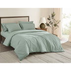 Brooklyn Loom Tight-Weave Cotton Percale Duvet Set