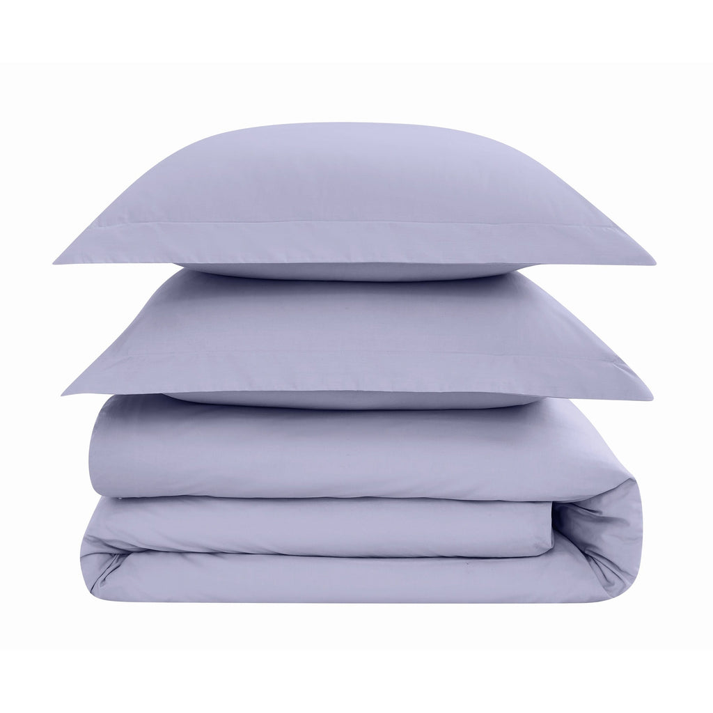 Brooklyn Loom Tight-Weave Cotton Percale Duvet Set
