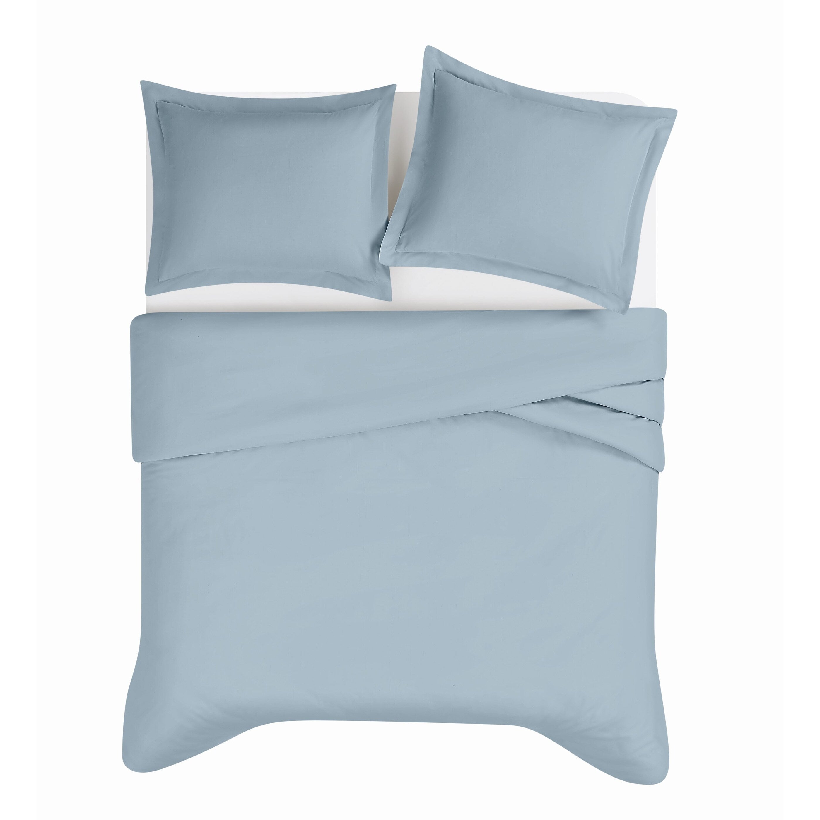 Brooklyn Loom Tight-Weave Cotton Percale Duvet Set