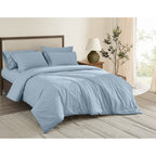 Brooklyn Loom Tight-Weave Cotton Percale Duvet Set