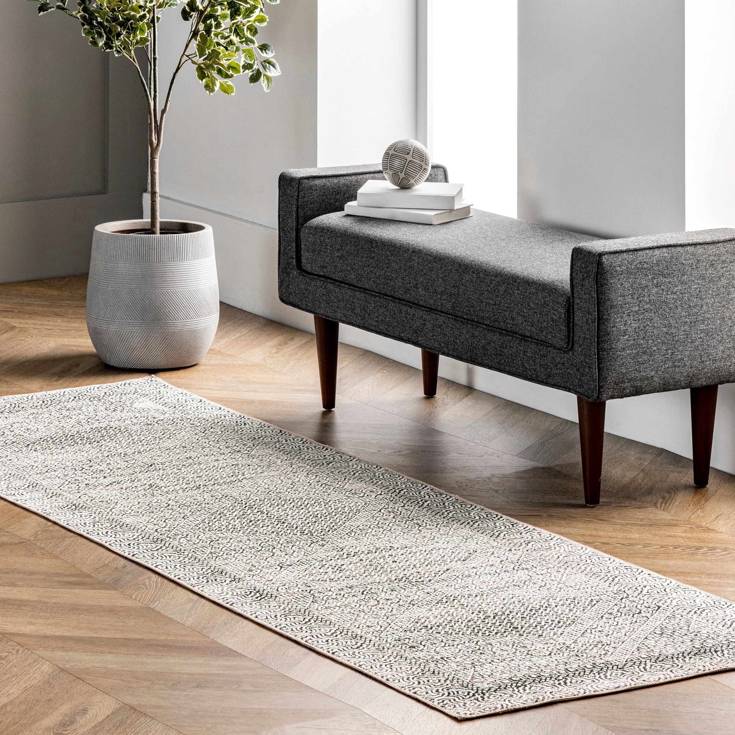 Nuloom Hart SpinClean Abstract Tribal Machine Washable Area Rug