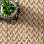 Nuloom Camryn Herringbone Indoor/Outdoor Area Rug