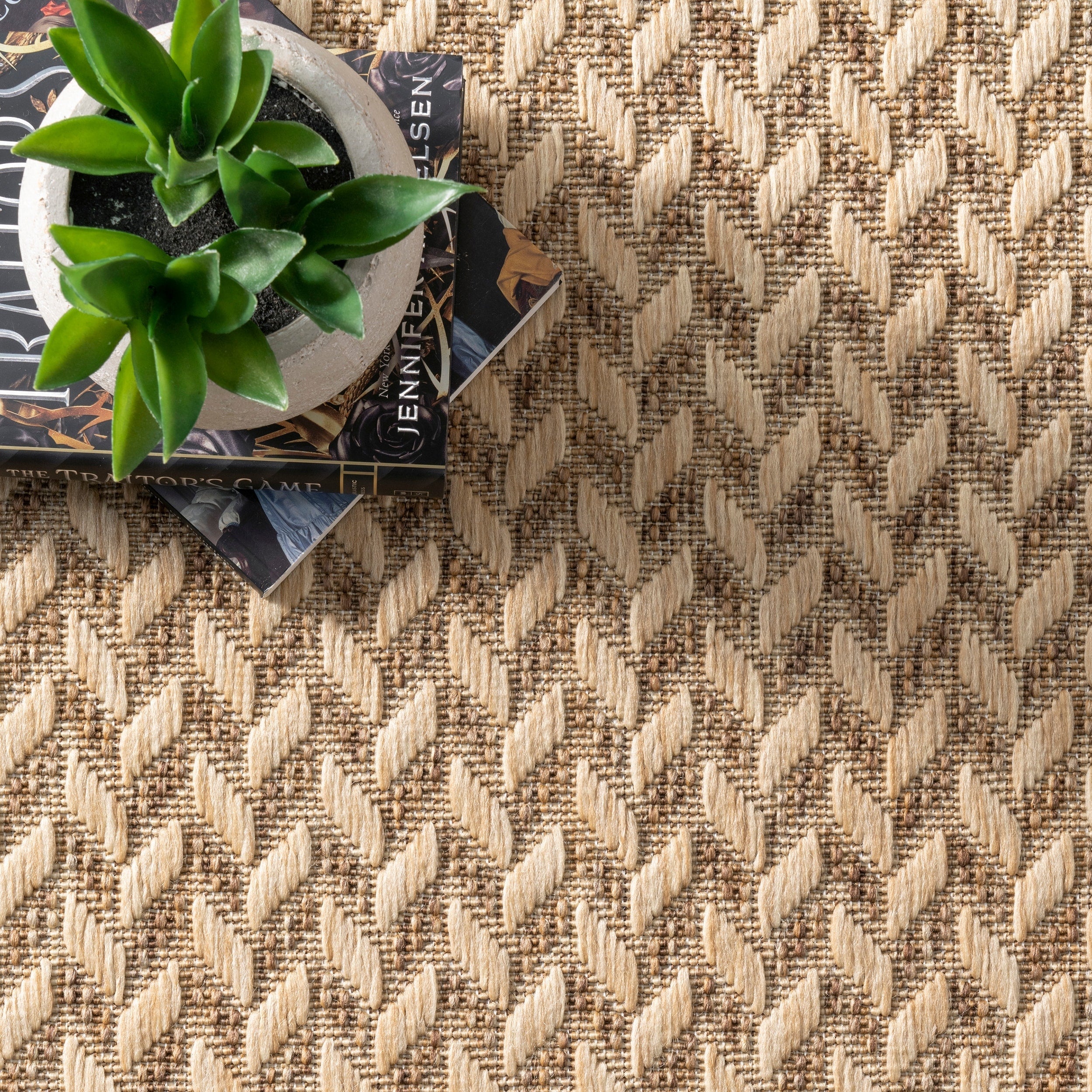 Nuloom Camryn Herringbone Indoor/Outdoor Area Rug