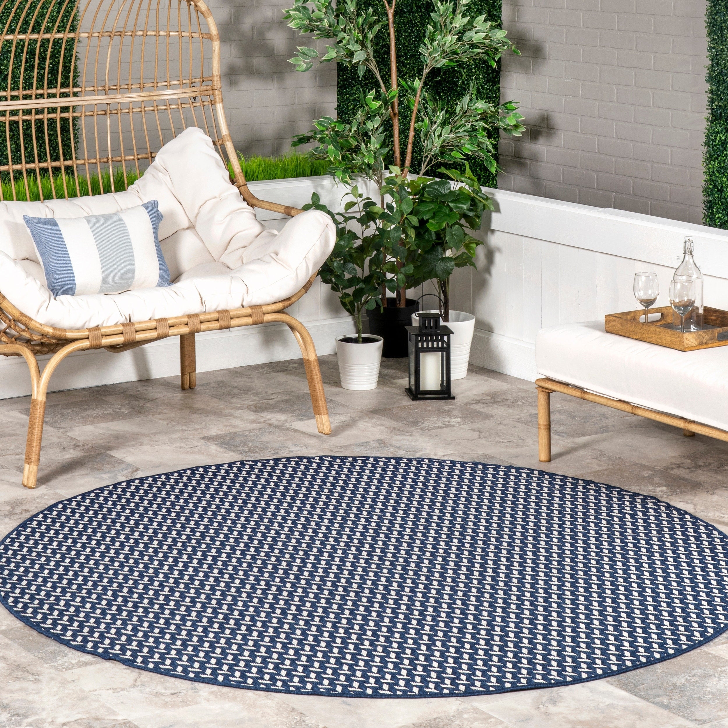 Nuloom Camryn Herringbone Indoor/Outdoor Area Rug