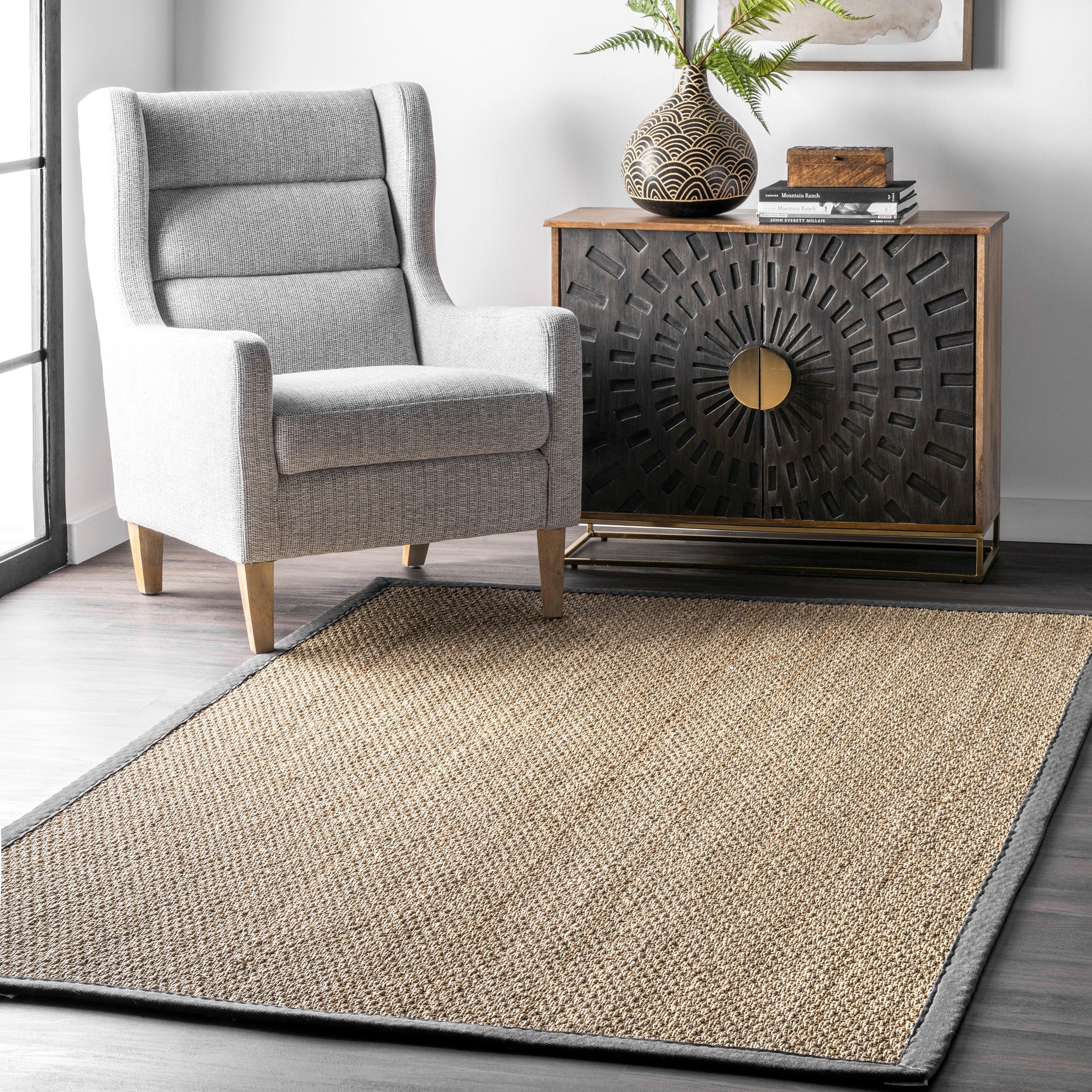 Nuloom Kiana Casual Seagrass Bordered Area Rug