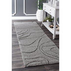 Nuloom Krista Contemporary Swirls Shag Area Rug