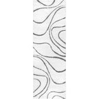 Nuloom Krista Contemporary Swirls Shag Area Rug