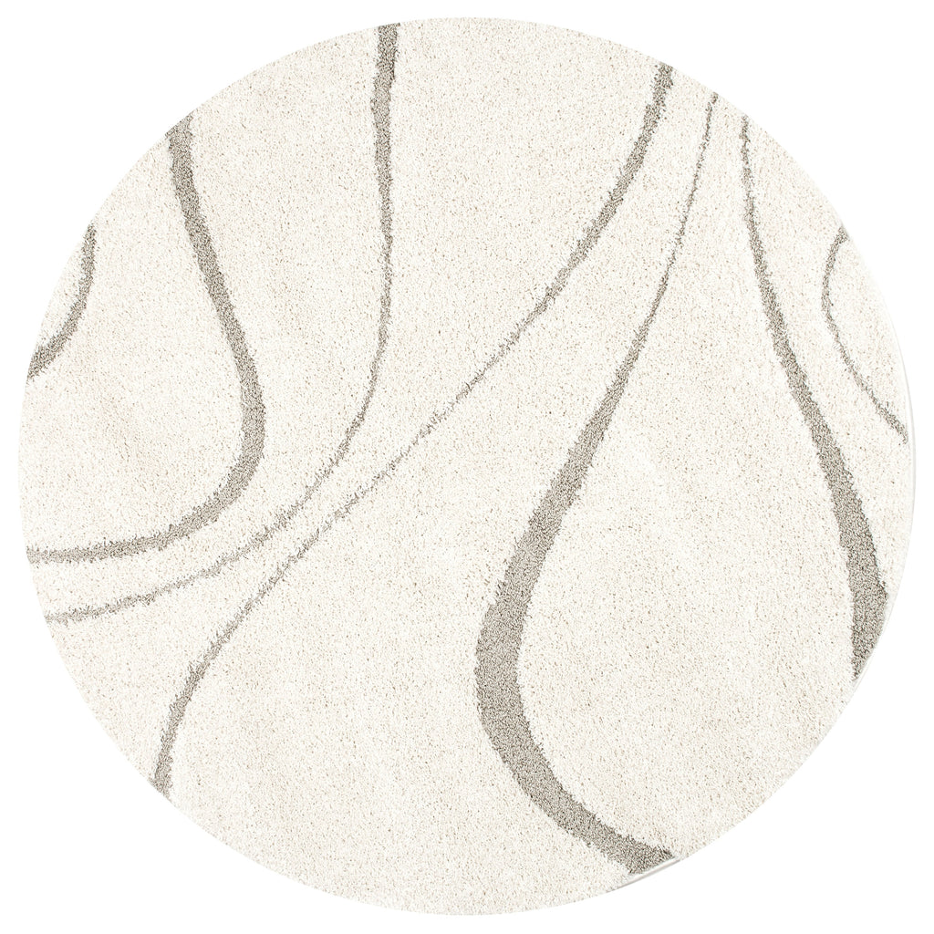 Nuloom Krista Contemporary Swirls Shag Area Rug