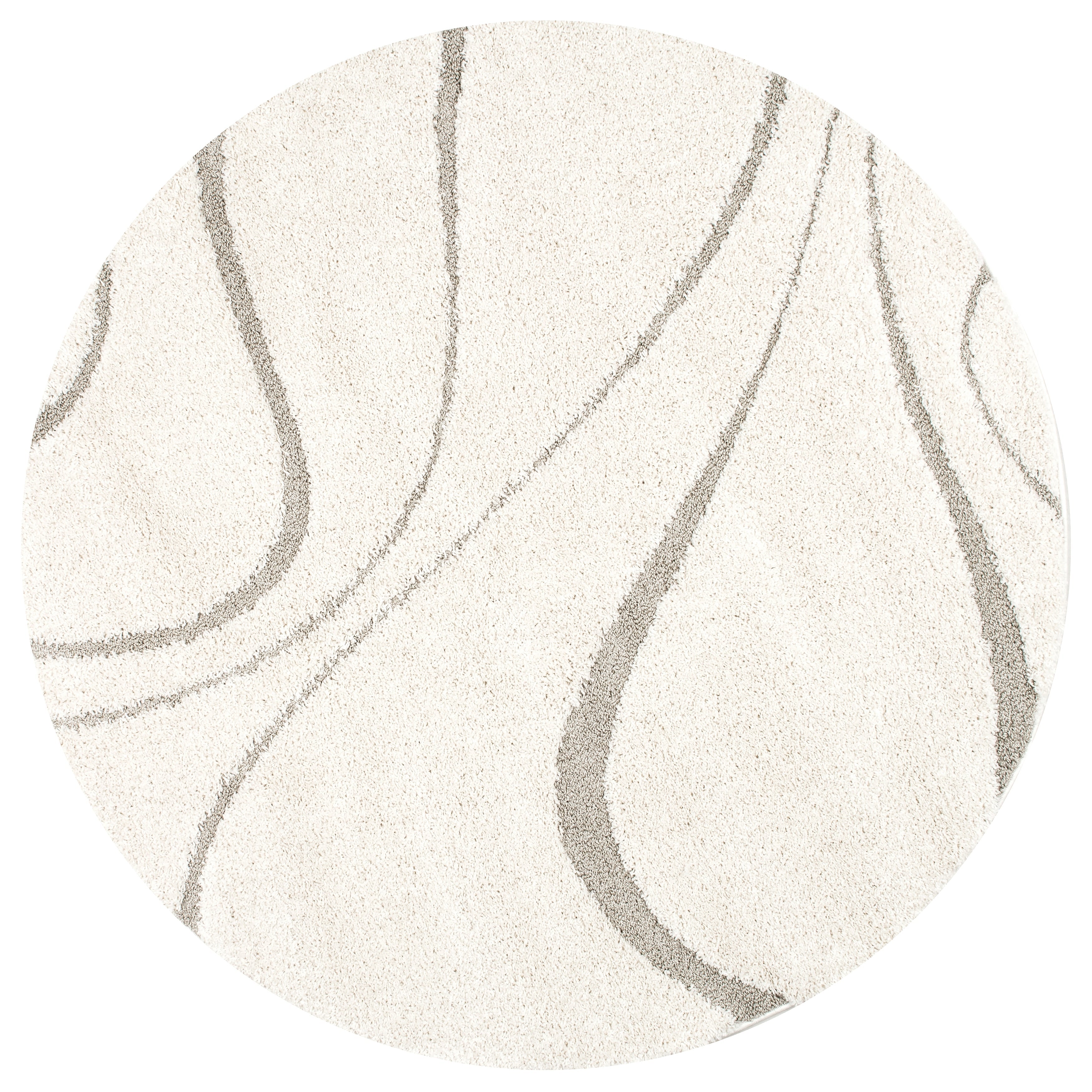 Nuloom Krista Contemporary Swirls Shag Area Rug