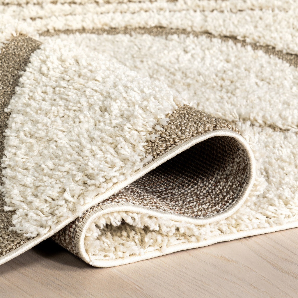 Nuloom Krista Contemporary Swirls Shag Area Rug