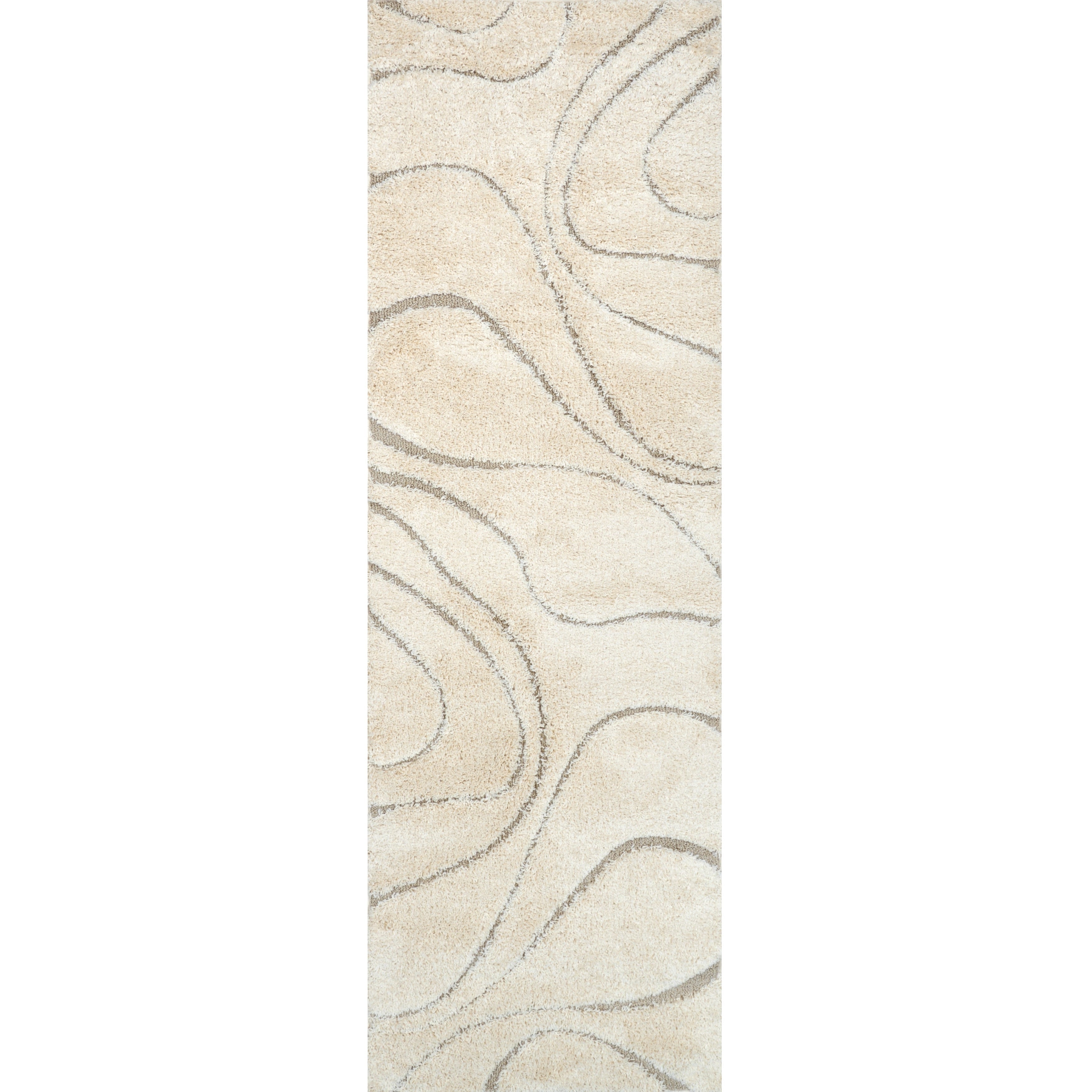 Nuloom Krista Contemporary Swirls Shag Area Rug