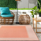 Nuloom Leah Classic Bordered Indoor/Outdoor Area Rug