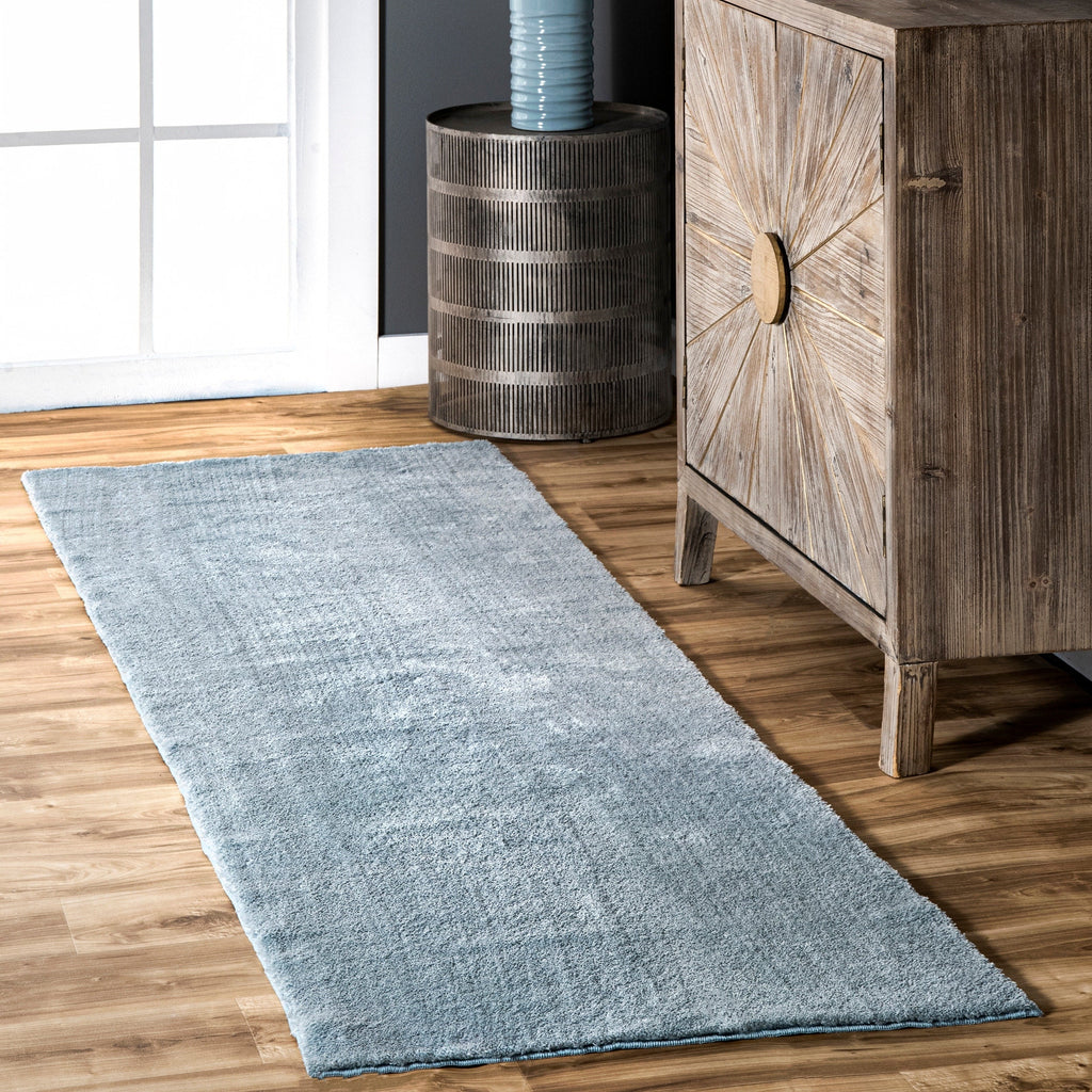 Nuloom Loni SuperiorWash Solid Machine Washable Shag Area Rug