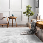 Nuloom Loni SuperiorWash Solid Machine Washable Shag Area Rug