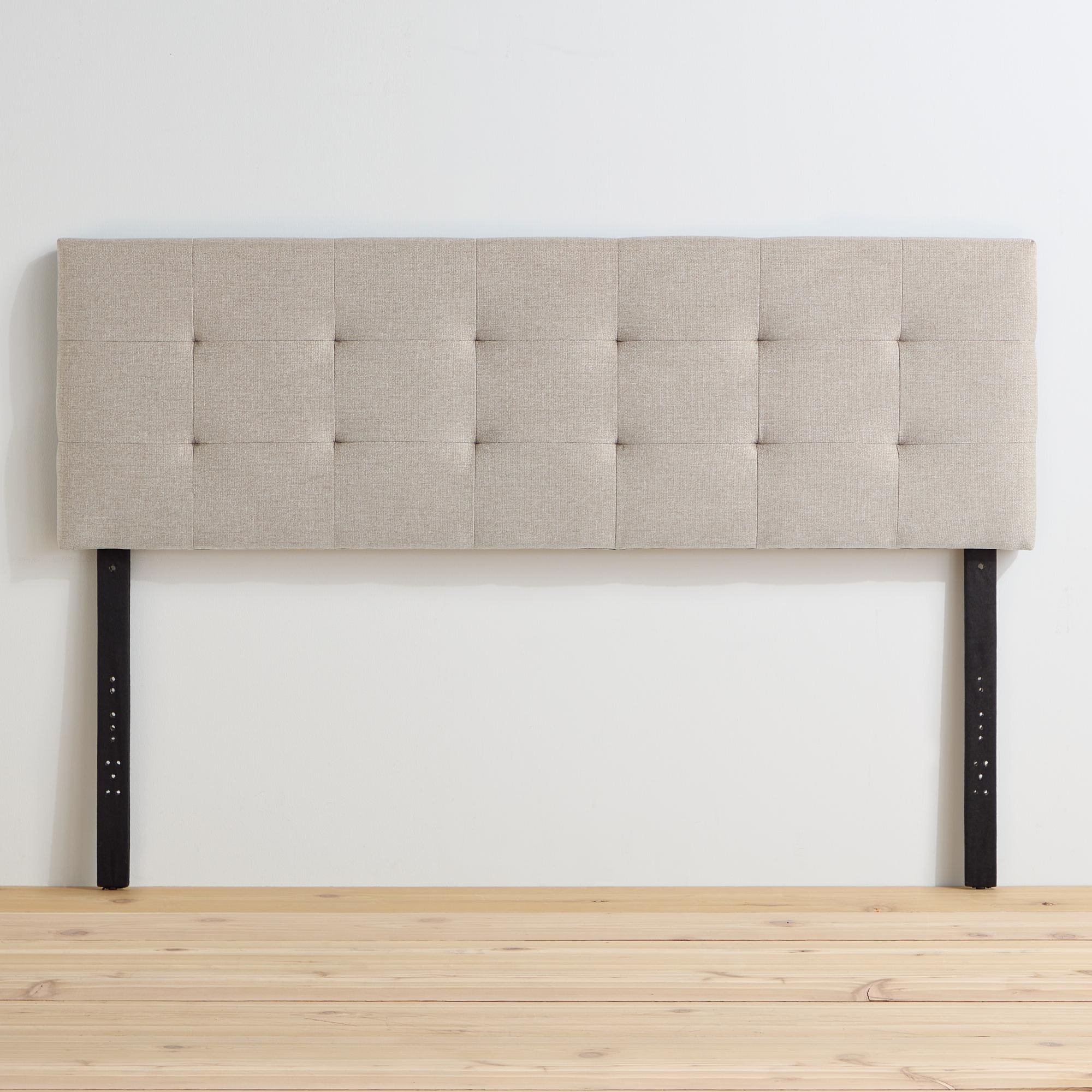 Brookside Kaylee Adjustable Square & Diamond Tufted Upholstered Headboard