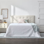 Brookside Kaylee Adjustable Square & Diamond Tufted Upholstered Headboard