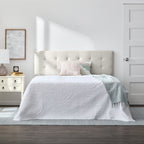 Brookside Kaylee Adjustable Square & Diamond Tufted Upholstered Headboard