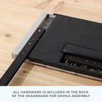 Brookside Kaylee Adjustable Square & Diamond Tufted Upholstered Headboard