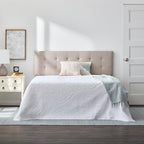 Brookside Kaylee Adjustable Square & Diamond Tufted Upholstered Headboard