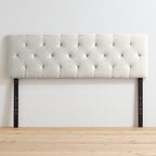 Brookside Kaylee Adjustable Square & Diamond Tufted Upholstered Headboard