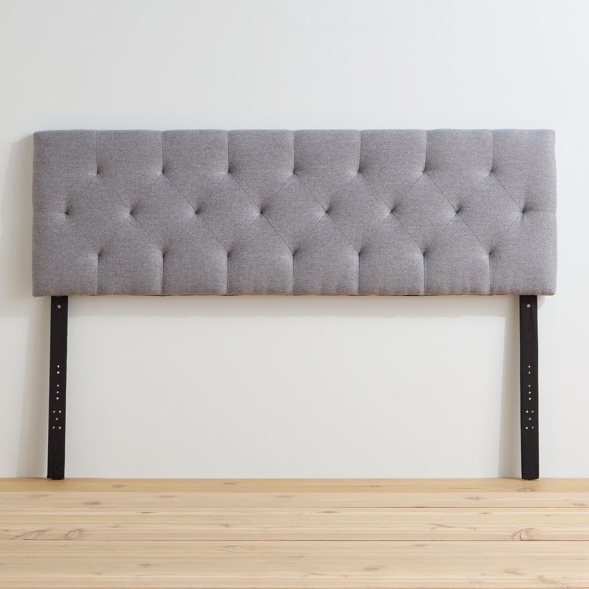 Brookside Kaylee Adjustable Square & Diamond Tufted Upholstered Headboard