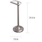 Kingston Brass Brushed Nickel Standing Pedestal Toilet Paper Holder