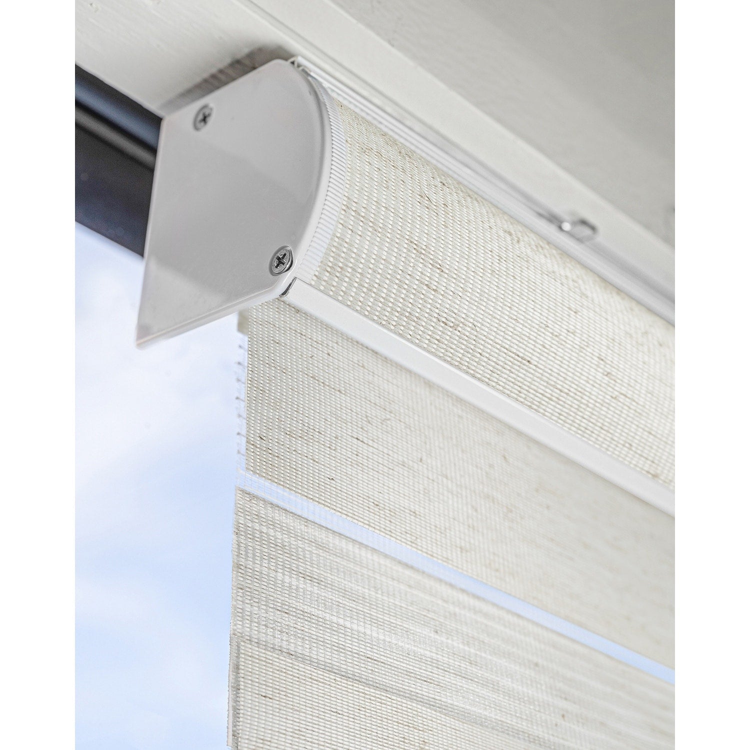 CHICOLOGY Everyday Cordless Light Filtering Zebra Window Shades