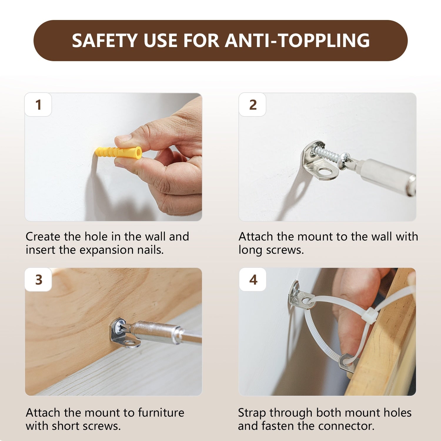 COSIEST Vintage Brown Pattern Solid Wood Nightstand with Drawers