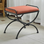 Cambridge Iron Vanity Stool with Cushion
