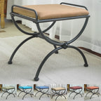 Cambridge Iron Vanity Stool with Cushion