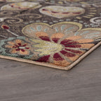 Caprice Mid-Century Modern Floral Indoor Area Rug
