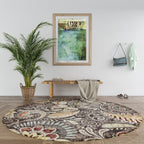 Caprice Mid-Century Modern Floral Indoor Area Rug