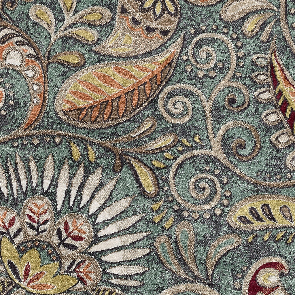 Caprice Mid-Century Modern Floral Indoor Area Rug