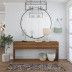 Caprice Mid-Century Modern Floral Indoor Area Rug