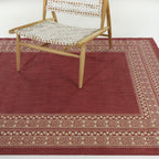 Carew Transitional Border Indoor/Outdoor Area Rug