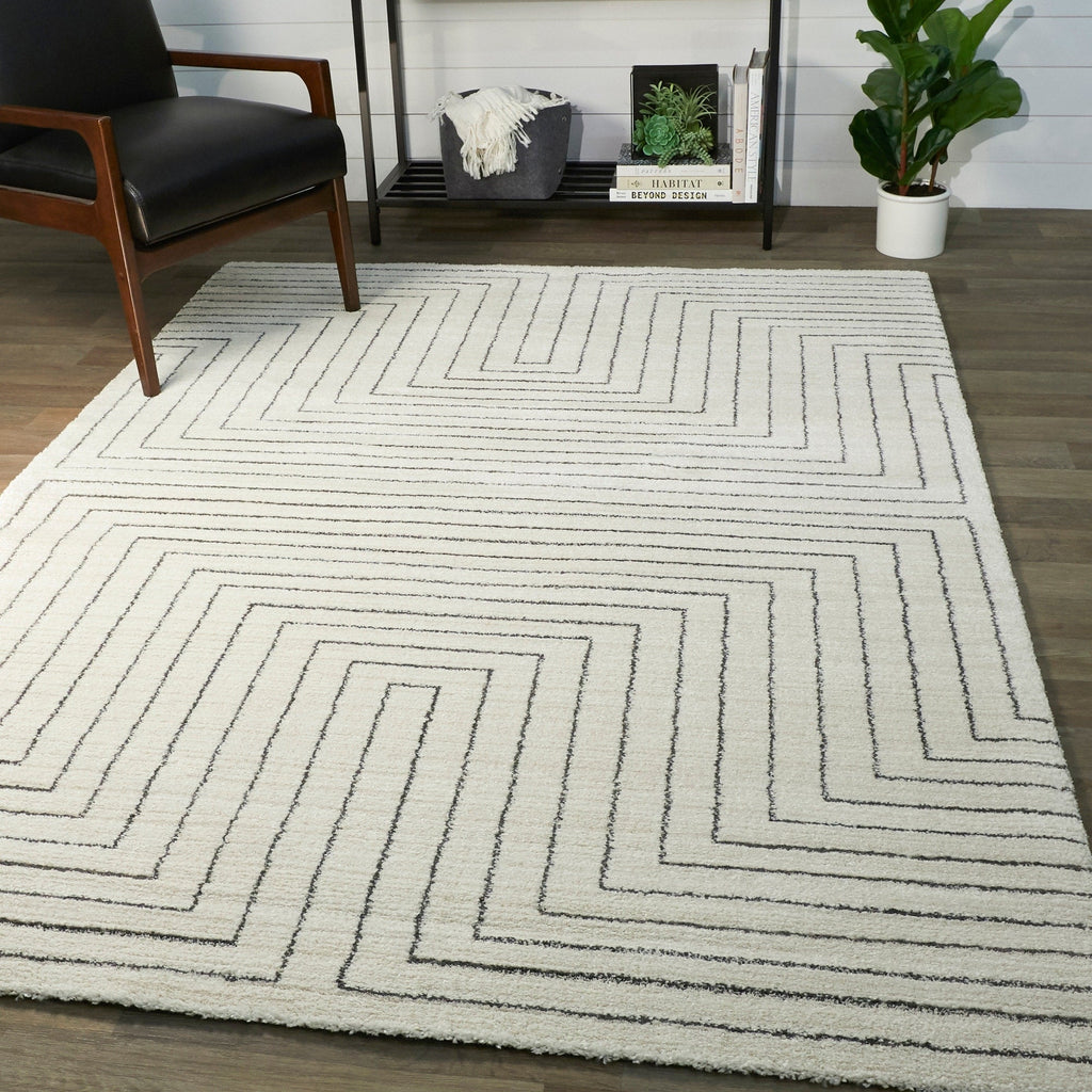 Carmody Modern Geometric Art Deco Area Rug