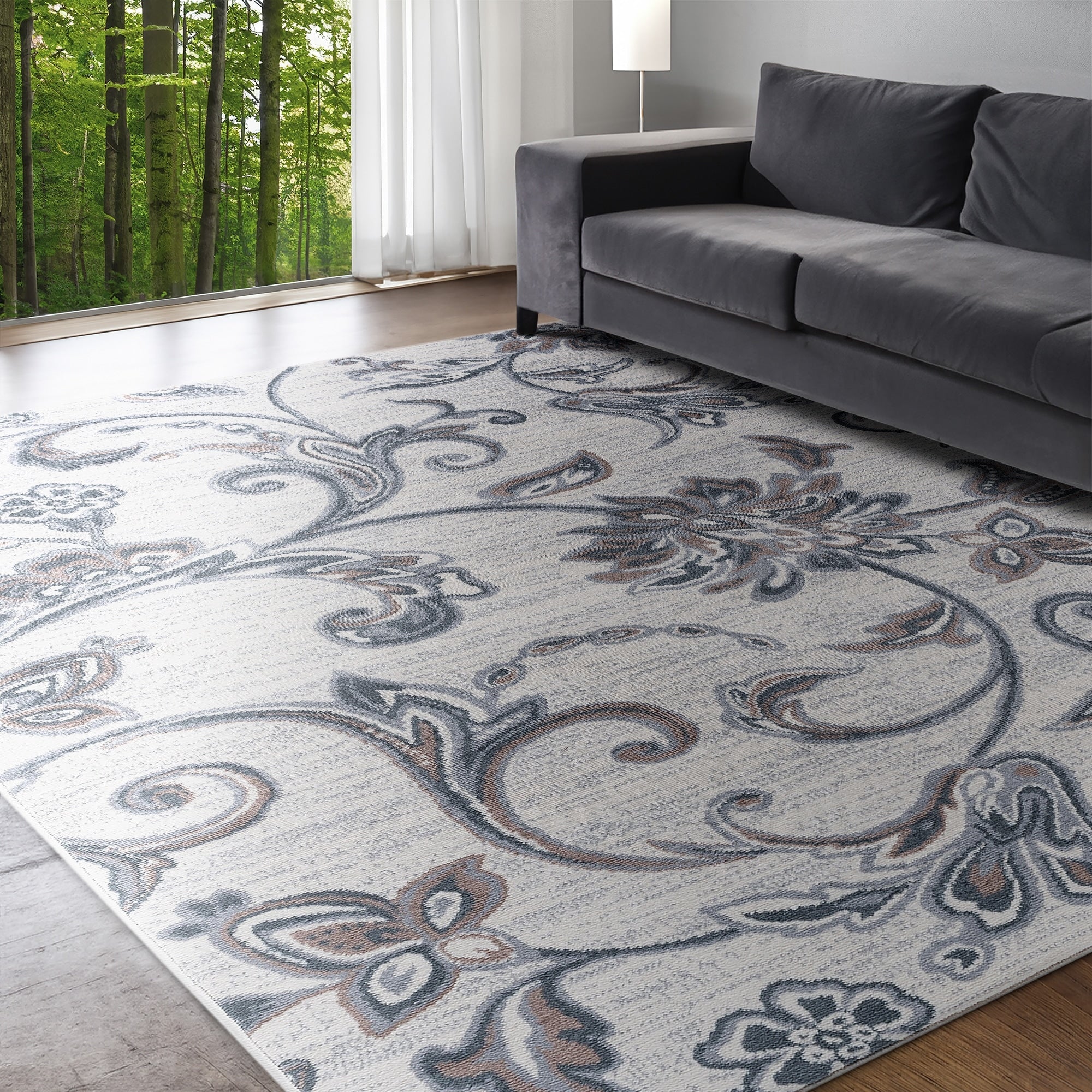 Carrington Transitional Floral & Botanical Indoor Area Rug
