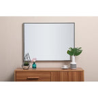 Carson Carrington Salsnas Metal Frame Rectangular Mirror