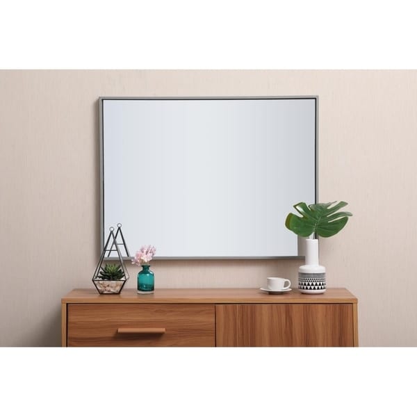 Carson Carrington Salsnas Metal Frame Rectangular Mirror