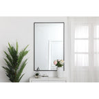 Carson Carrington Salsnas Metal Frame Rectangular Mirror