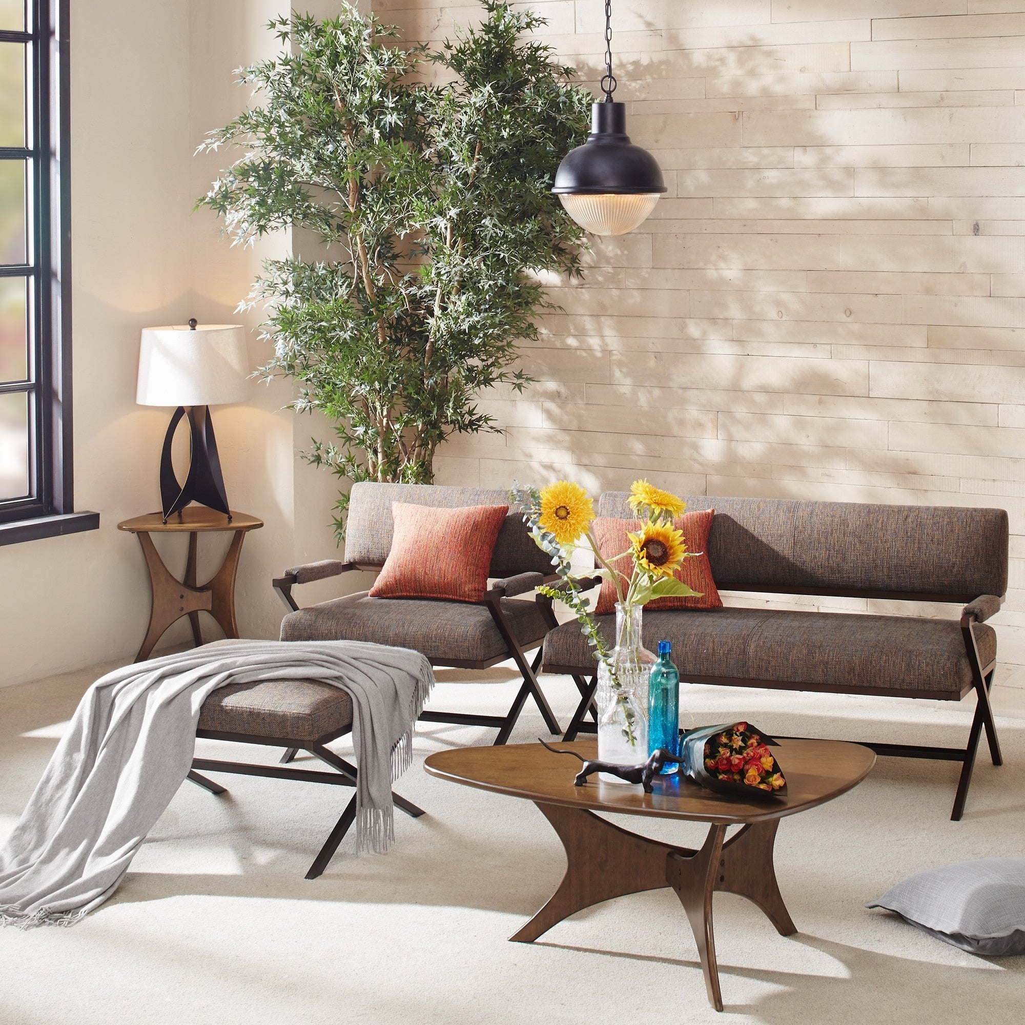 INK IVY Blaze Triangle Wood Coffee table