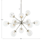INK+IVY Paige 12-Light Chandelier with Oversized Globe Bulbs