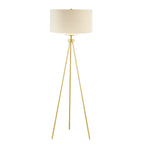 INK+IVY Pacific Metal Tripod Floor Lamp with Glass Shade