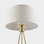 INK+IVY Pacific Metal Tripod Floor Lamp with Glass Shade