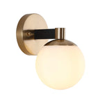 Cecil Globe Metal/Frosted Glass Modern Contemporary LED Vanity, by JONATHAN Y
