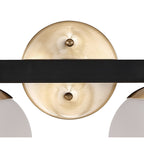 Cecil Globe Metal/Frosted Glass Modern Contemporary LED Vanity, by JONATHAN Y