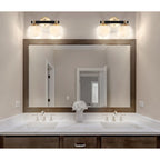 Cecil Globe Metal/Frosted Glass Modern Contemporary LED Vanity, by JONATHAN Y