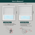 Chicology Basic White Cordless Faux Wood Blinds