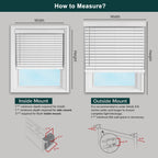 Chicology Basic White Cordless Faux Wood Blinds