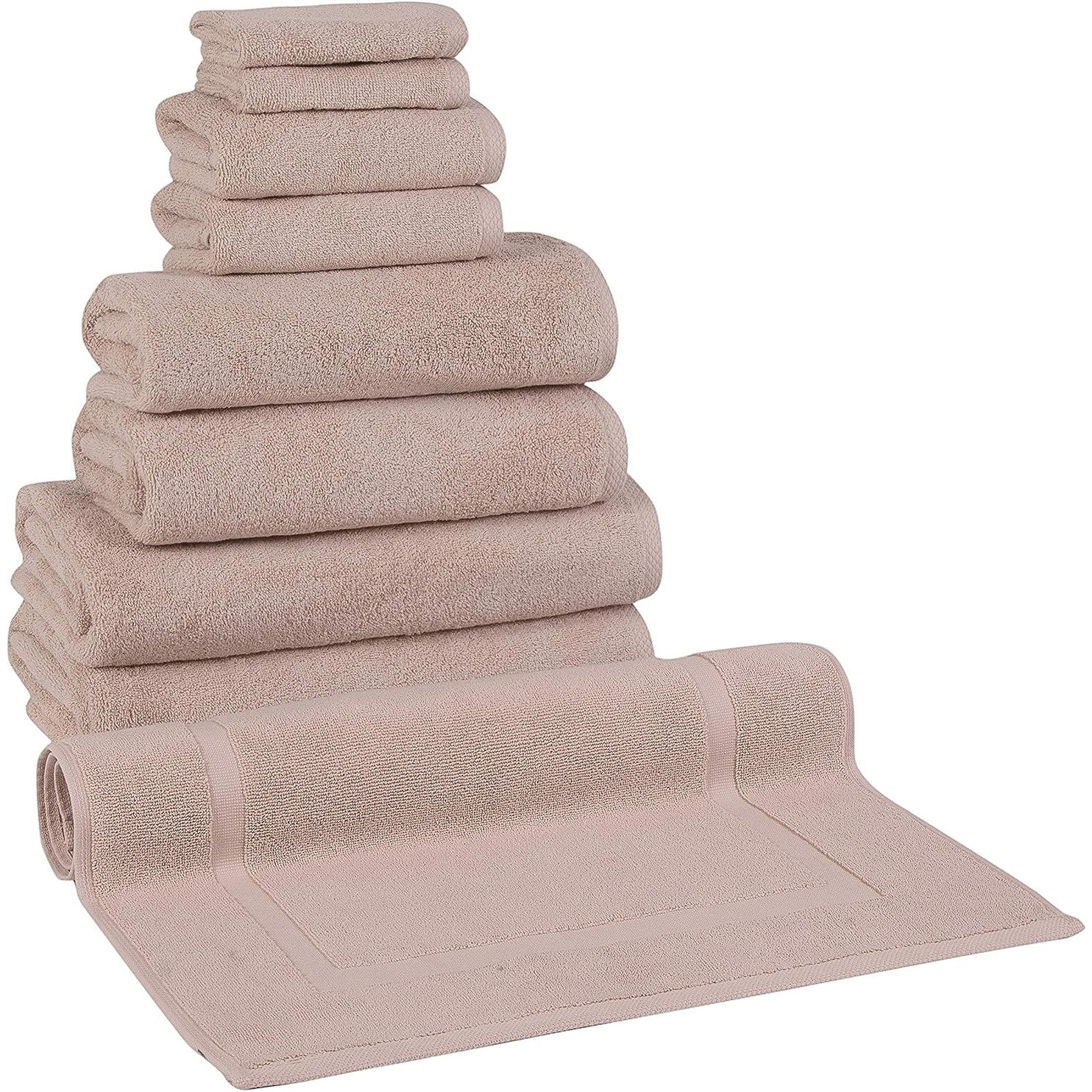 CTT %100 Turkish Cotton Towel Set 8 or 9 Pcs Quick Dry and Absorbent
